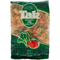 ماکارونی فرمی شلز سبزیجات 500 گرمی تک ماکارون